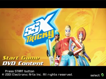 SSX Tricky (USA) screen shot title